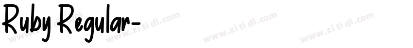 Ruby Regular字体转换 Ruby Regular字体转换